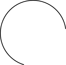 円の中点と接線の作図