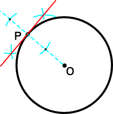円の接線の作図