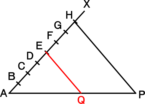 平行線と線分の比